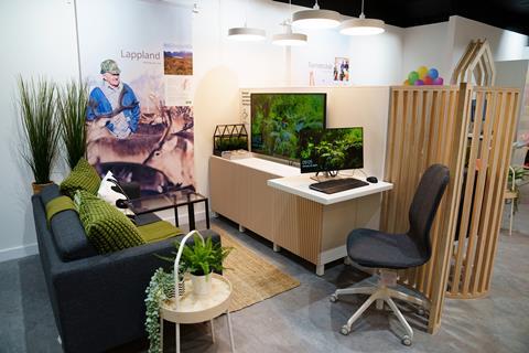 Interior of Ikea Plan & Order Point, Stockport, showing an office set-up